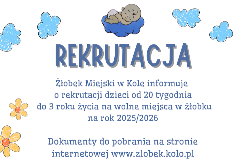 Rekrutacja do Żłobka Miejskiego